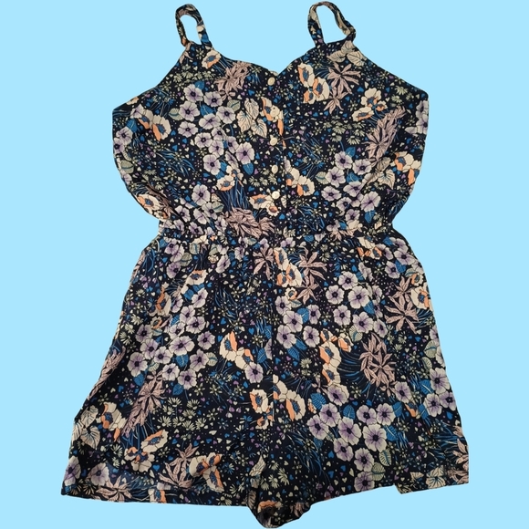 Fashion Web Pants - Fashion Web Floral Print Women's Romper S Large